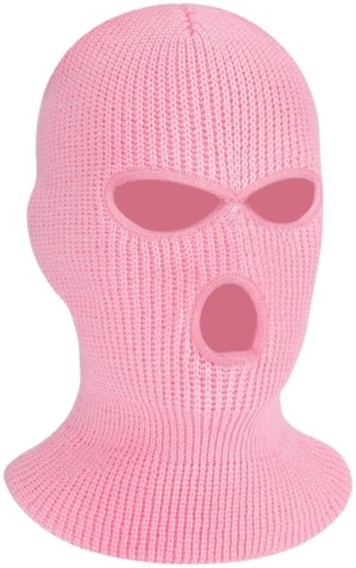 Bivakmuts - Gezichtsmasker - Balaclava - Mask - Helmmuts - Winddicht - Wintermasker - Ski/Motor/Outdoor masker - Nekwarmer/halswarmer - Universeel - Lichtroze - Jonyx