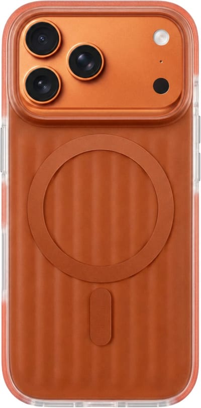 Mastersøn iPhone 17 Pro Hoesje met MagSafe - Oranje - Geschikt voor MagSafe