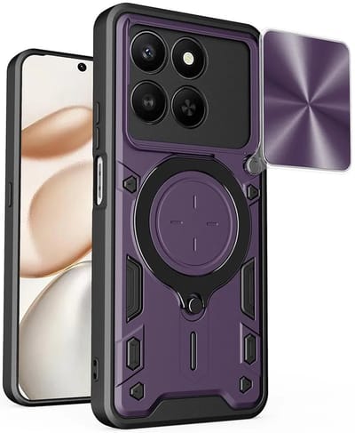 Hoes voor Honor 400 Smart 4G / X7d 4G / 400 Smart 5G, Techsuit, CamGuard Pro, Paars