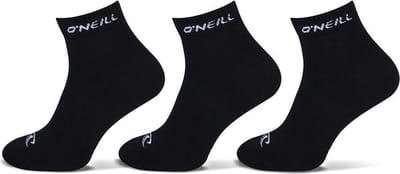 O'Neill - 6-Pack - Quarter Sokken - Sportief - Effen - Katoen - Heren / Dames - zwart - 39-42 - 750003