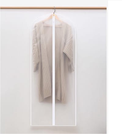 Wasbare kledinghoezen - Beschermhoezen set - Kleding opbergen - Herbruikbaar en wasbaar - 60x140cm - Transparant