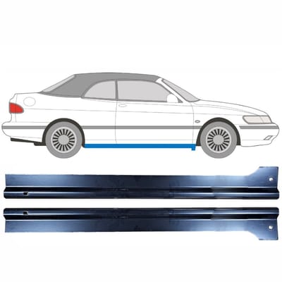 Reparatie dorpel voor Saab 900 1978-1998 / Links + Rechts / Set