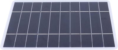 Zonnepaneel Batterijlader - Draagbare Energiebron - Apparaten Opladen - Hoge Conversie Efficiëntie - 8W Vermogen - Zwart