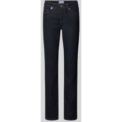 slim fit jeans van katoenmix model 'PIPER LONG'
