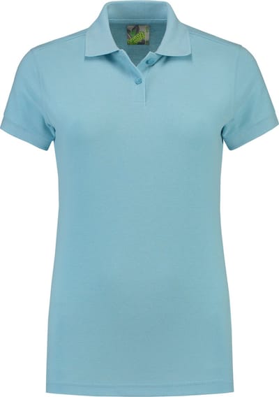 Lemon & Soda polo voor dames in de maat M in de kleur light indigo.