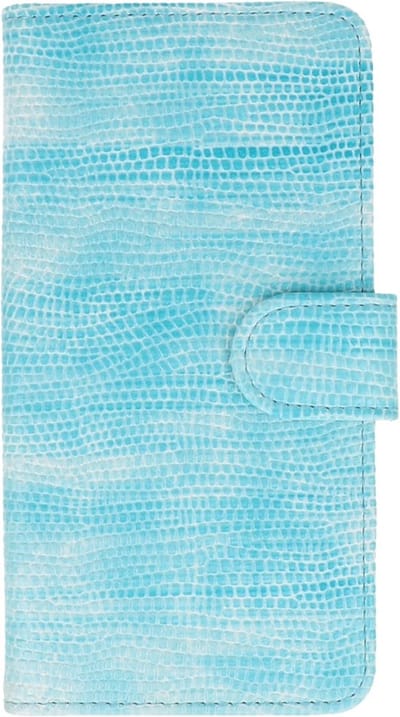 Hagedis Bookstyle Wallet Case Hoesje Geschikt voor Huawei P8 Lite Turquoise