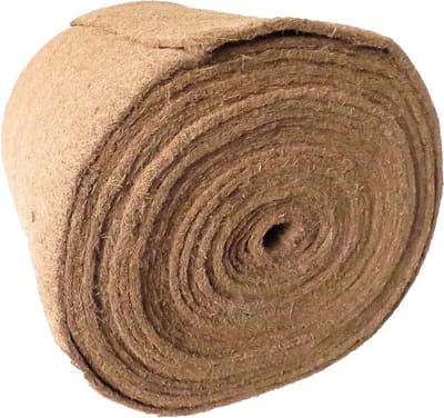 Kokosmat Rol - Isolatiestof Vlies - Geluidsisolatie Aanbrengen - Natuurlijk Materiaal - 05 x 10 m - Bruin