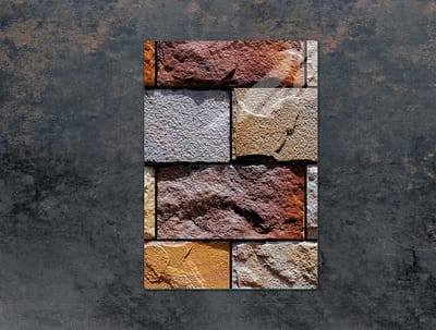 TMK ArtDeko - Snijplank van gehard glas - 35x52 cm - Ceglalook