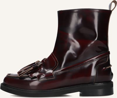 STEFANO LAURAN 12219 Enkellaarsjes - Enkelboots met rits - Dames - Rood - Maat 39