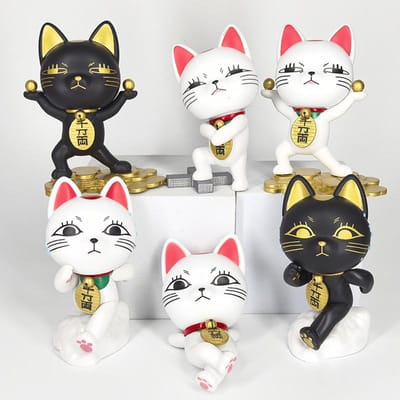 6 Stuks Nieuw Op Voorraad Dandadan Turbo Bachan Anime Figuur Hoge Snelheid Nana Kat Pop Actiefiguur Model Speelgoed Duurzaam Cadeau gray