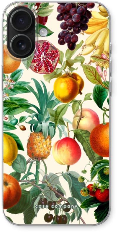 Case Company® - Hoesje geschikt voor iPhone 16 Plus hoesje - Classic Flora - Soft Cover Telefoonhoesje - Bescherming aan alle Kanten en Schermrand