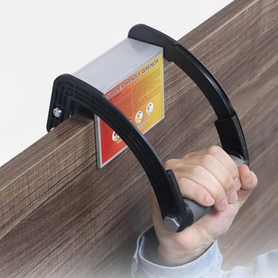 Plaatdrager - Gipsplaatdrager - Materiaal Vervoeren - Antislip Handgreep - 12 x 8.9 cm - Zwart