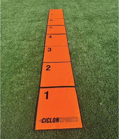 Ciclón Sports Loopladder mat - Fitness ladder mat - Indoor en outdoor - 4 meter - Met nummers 1 t/m 8