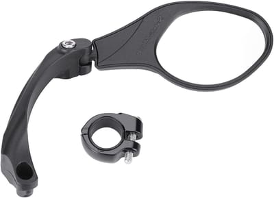 360° Rotatable Fiets Achterspiegel met Reflecterende Strips voor 22.2 mm Stangen, Veiligheid en Zichtbaarheid Verbeteren