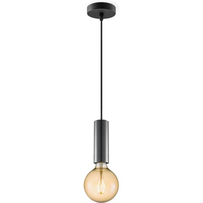 Home sweet home hanglamp Saga zwart Globe g125 - amber