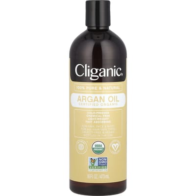 Cliganic, Huile d'Argan Bio, 16 fl oz (473ml) beige