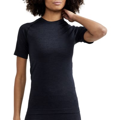 CRAFT CORE DRY ACTIVE COMFORT SS W Dames Thermoshirt - Zwart