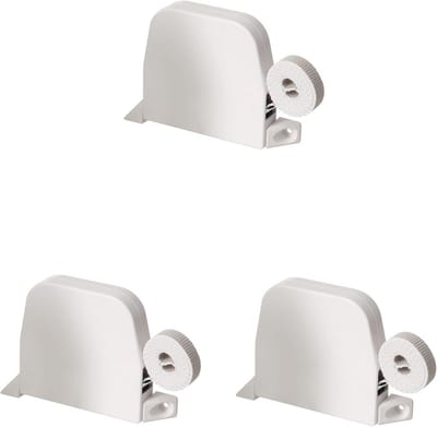 Rolluiken Riemwikkelaar Opbouw - Maxi Wikkelaar - Rolluiken Monteren - 3 Stuks Inclusief Riem - 185mm Gatafstand - Wit