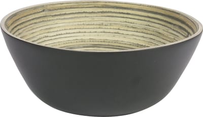 Schaal ø26x12cm Bamboe Zwart