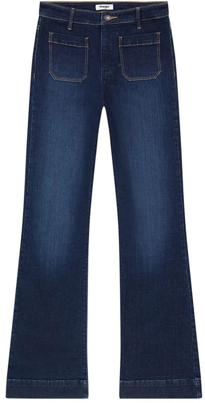 Wrangler 112351028 Flare Spijkerbroek Blauw 27 / 30 Vrouw