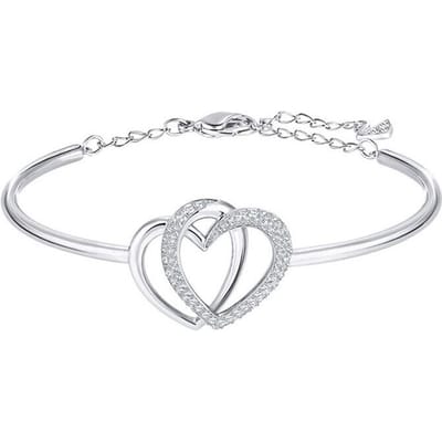 Swarovski Dear In elkaar grijpend Hart Kristallen Armband Damesarmband 5345478 Box (Random Color) white