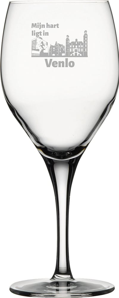 Gegraveerde witte wijnglas 34cl Venlo