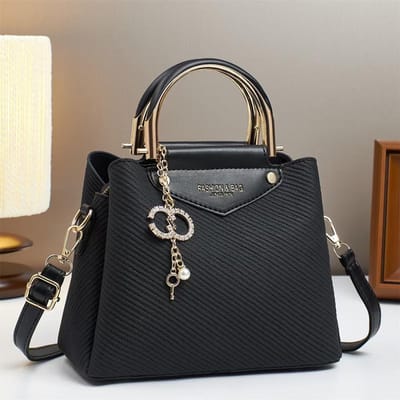 Nieuwe Mode Canvas Textuur Handtas Macaron Trend Eenvoudige Schoudertas Meerlaags Grote Capaciteit Dames Tas .