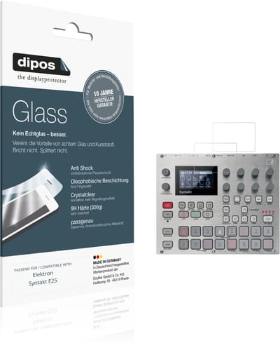 dipos – 2x Pantserfolie geschikt voor Elektron Syntakt E25 | 9H Screenprotector