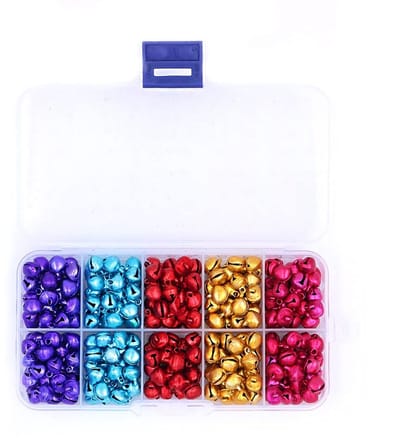 Dailygoody - Gekleurde Jingle Bells - Mini Klokken Bulk - 300 stuks - Decoratie voor Halloween en Kerst - Geschikt voor Feestjes - 5 Kleuren