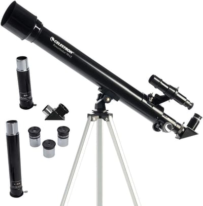 Sterrenkijker 50AZ Refractor Telescoop - 50 mm Lens - Inclusief Statief - Voor Beginners en Astronomie - verrekijker
