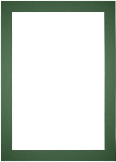 Passe-Partout Fotomaat 10x20 cm - Lijstmaat 21x30 cm - Groen Bos - Museumkarton - Fotolijst niet inbegrepen