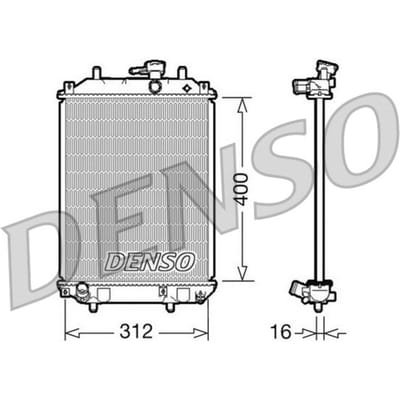 Radiator, motorkoeling DENSO DRM35002