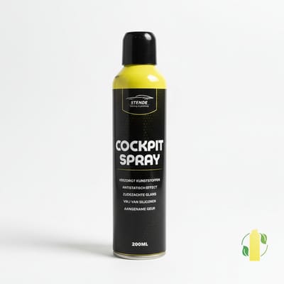 Stende Cockpitspray 200 ml Car Care – Dashboardreiniger & Conditioner – Ecologisch – Siliconevrij – Airopack 360° Spray