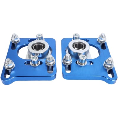 +   2.5 Verstelbare Voorste Camber Caster Plaat Aluminium Legering Vervanging voor Ford Mustang 1994 2004 blue