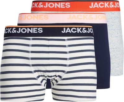 JACK&JONES JACDAVE TRUNKS 3-PACK NOOS Heren Onderbroek - Maat S