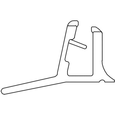 DUSCHOLUX water deflector profile, right 250484.01.005.000