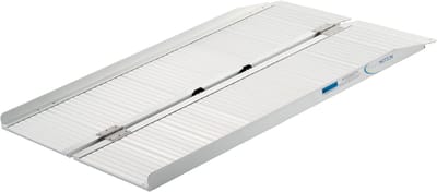 Opvouwbare oprijplaat aluminium met handvat- 122 cm - Drempelplaat - Drempelhulp