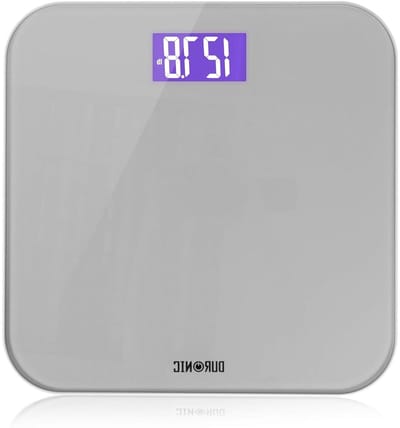 Persoonlijke Weegschaal - Digitale Weegschaal - Gewicht Bijhouden - Nauwkeurige Sensoren - Tot 180 kg - Zilver Glas