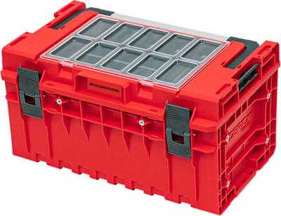 Toolbrothers RHINO XXL gereedschapskoffer ULTRA Handling+ hoogte L 38 l IP66 met uitneembare tussenschotten + dozen