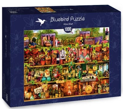 Bluebird puzzel Wine Shelf - 1000 stukjes.