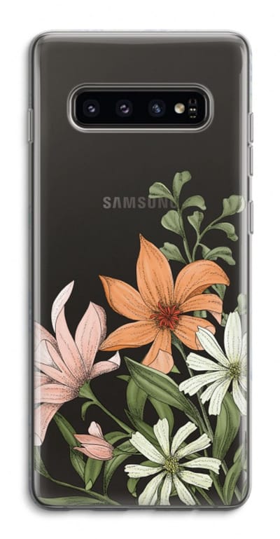 Case Company® - Hoesje geschikt voor Samsung Galaxy S10 4G hoesje - Floral bouquet - Soft Cover Telefoonhoesje - Bescherming aan alle Kanten en Schermrand