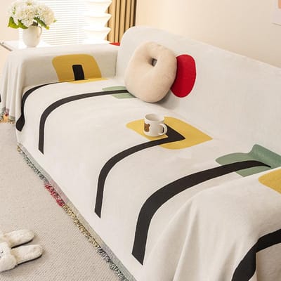 Moderne Eenvoudige Bankkussen Bankhoes Vier Seizoenen Universeel All-Inclusive Bankhoes Antislip Hoes Bedrukte Bankhoes 180*130cm