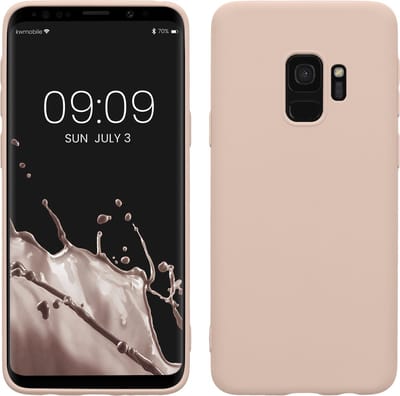kwmobile telefoonhoesje geschikt voor Samsung Galaxy S9 - Hoesje voor smartphone - Back cover in kokosmelk