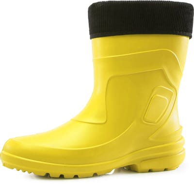 Ladeheid LA-LMG-800-Jessy Dames Regenlaarzen - Rubber - EVA - Donkergeel/Zwart - 37