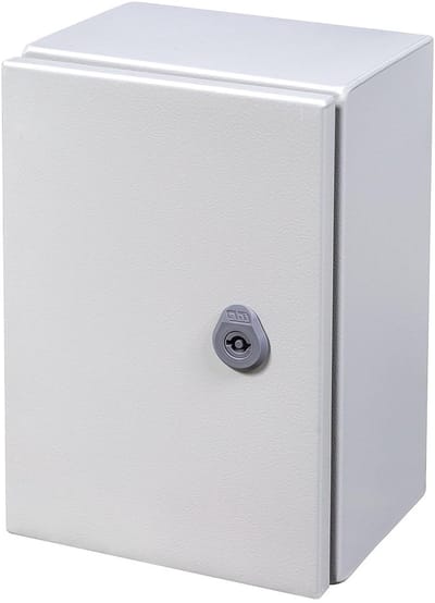 Metalen Wandhaspel - Verdeelkast - Elektrische Installatie - IP66 Waterdicht - 400x600x250cm - Grijs