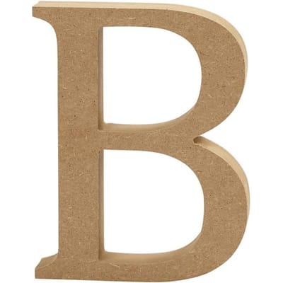 Creativ Company Letter B MDF 13cm 1 stuk.