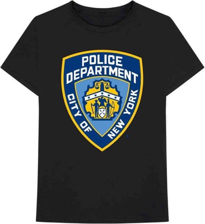 New York City - Police Dept. Badge Heren T-shirt - 2XL - Zwart