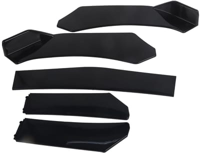 Dailygoods- Voorbumperlip Universele Body Kit - 5 Stuks Voorbumperspoiler - ABS Materiaal - Montage voor Auto - Diffuser/Protector - Inclusief Schroeven - Bumperspoiler