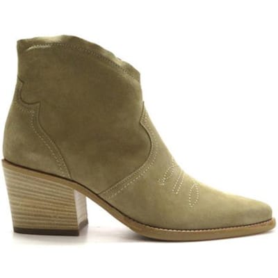 Paul Green 8125 Enkellaarsjes - Enkelboots met rits - Dames - Beige - Maat 39