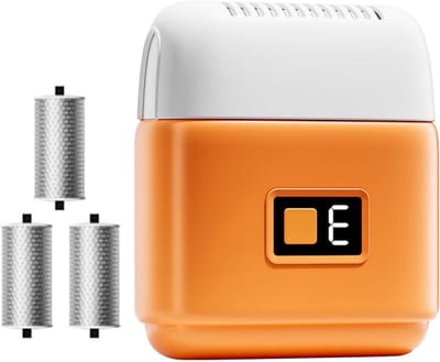 Elektrische Voetvijl - Eeltverwijderaar Voeten - Voetverzorging Thuis - Drie Verwisselbare Koppen - 800 mAh Batterij - Wit